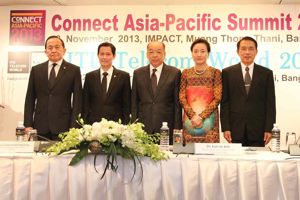 งานแถลงข่าวการประชุม Connect Asia-Pacific Summit 2013 และงาน ITU Telecom World 2013