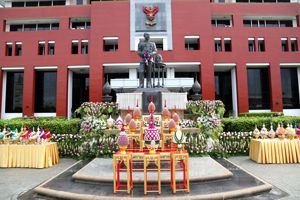 สำนักงาน กสทช. จัดพิธีถวายบังคมฯ เนื่องในวันสื่อสารแห่งชาติ 4 สิงหาคม 2560 